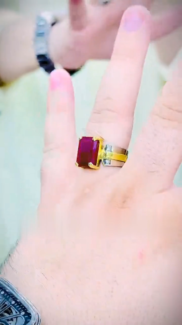 Imported Red Aqeeq Ring