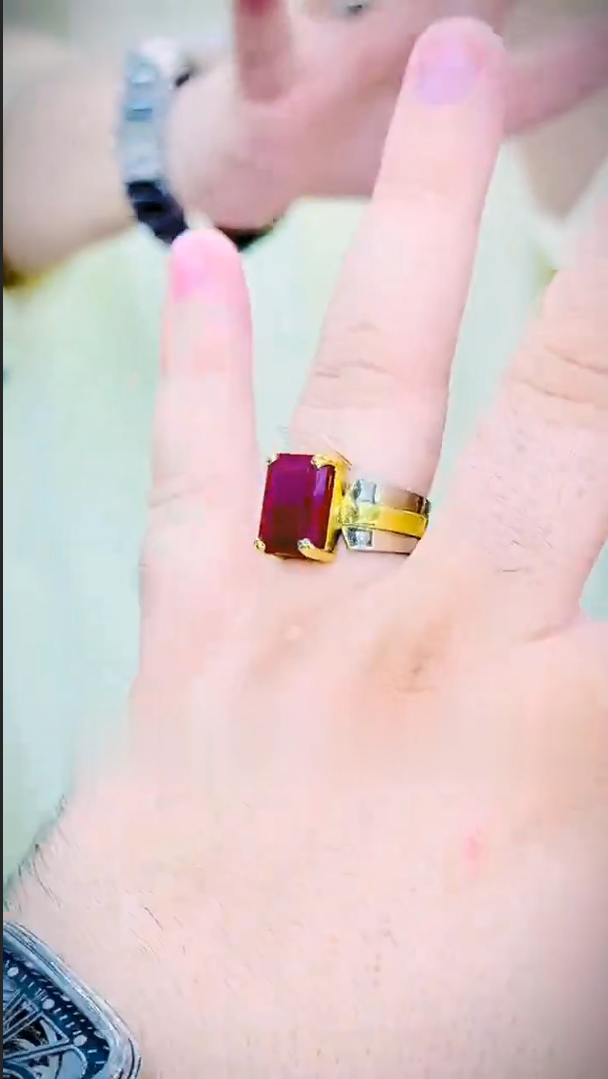 Imported Red Aqeeq Ring