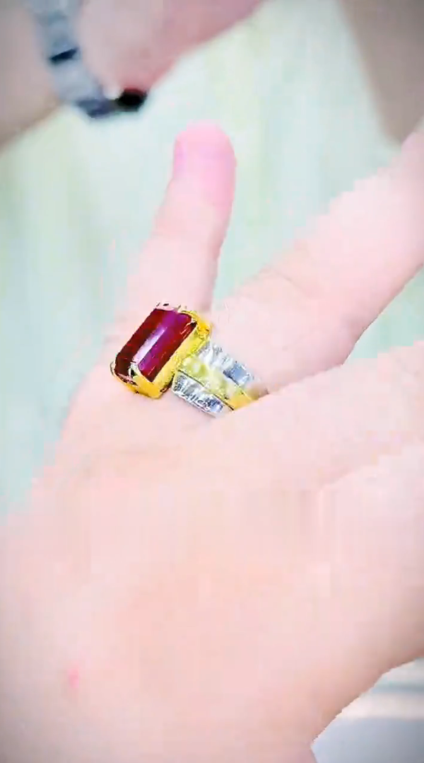 Imported Red Aqeeq Ring