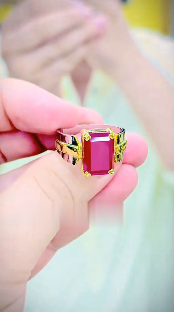 Imported Red Aqeeq Ring