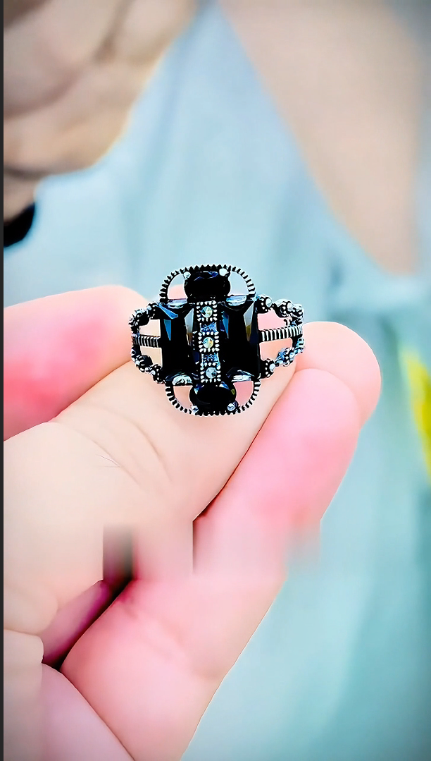 Imported Gracy Black Ring