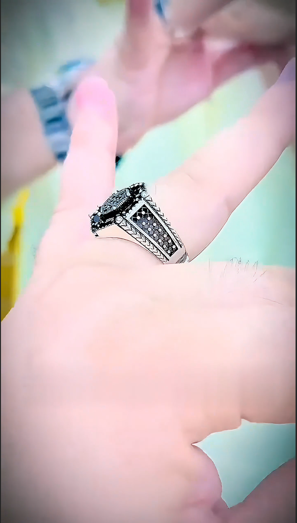 Fancy Black Zircon Ring