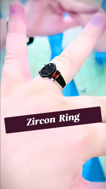 Zircon ring