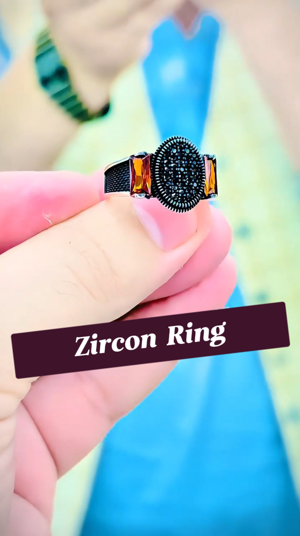 Zircon ring